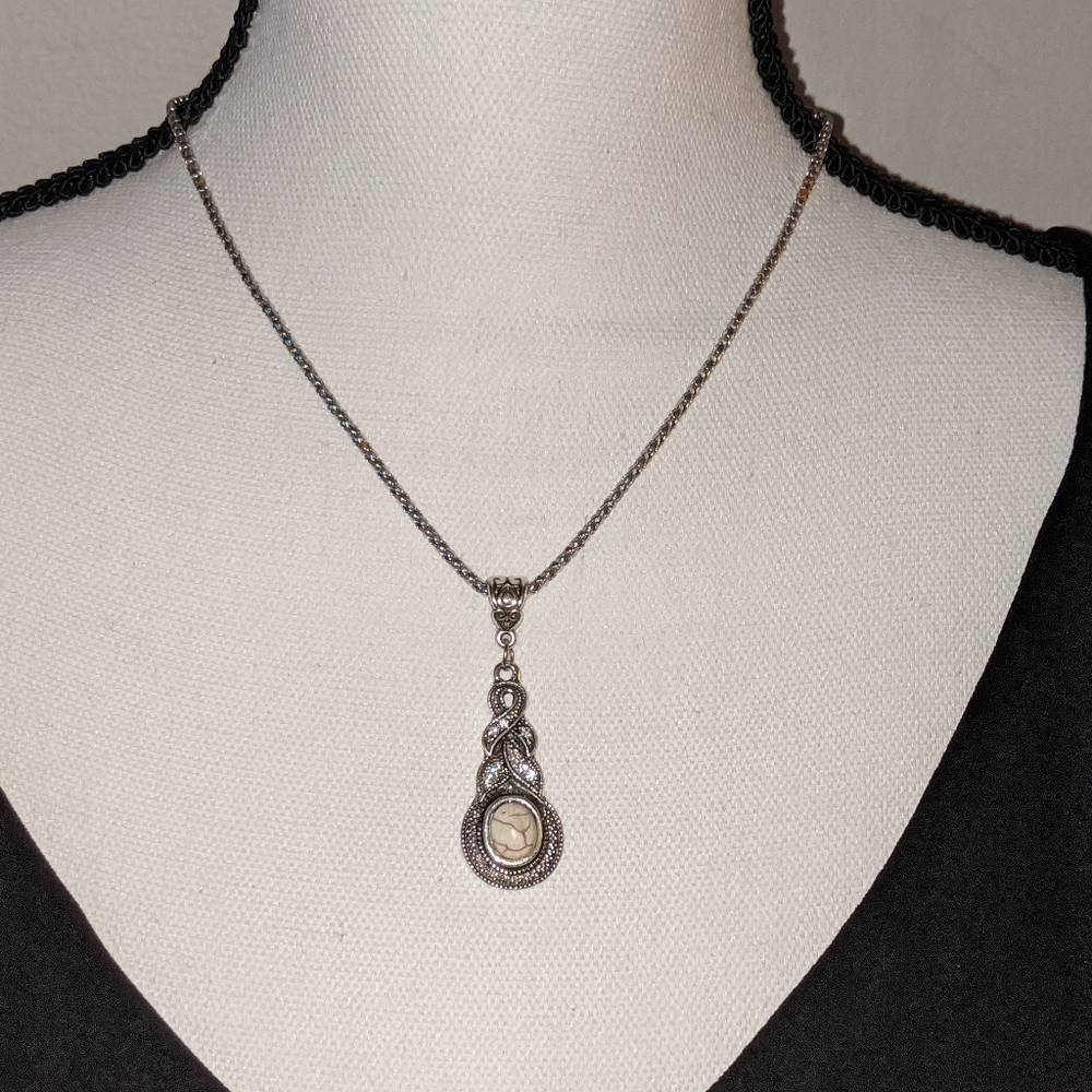 Marcasite Pendant Necklace